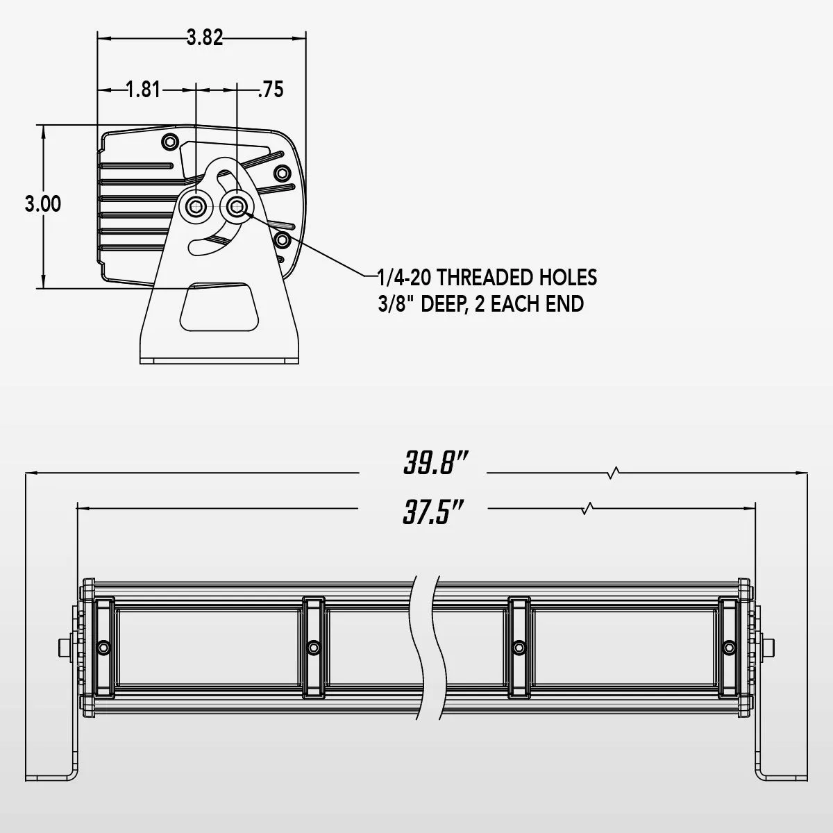 40" TRX Series NFPA LED Brow Light