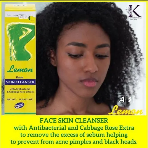 A3 Lemon Face Skin Cleanser with Anti-Bacterial & Cabbage Rose Extract 260ml