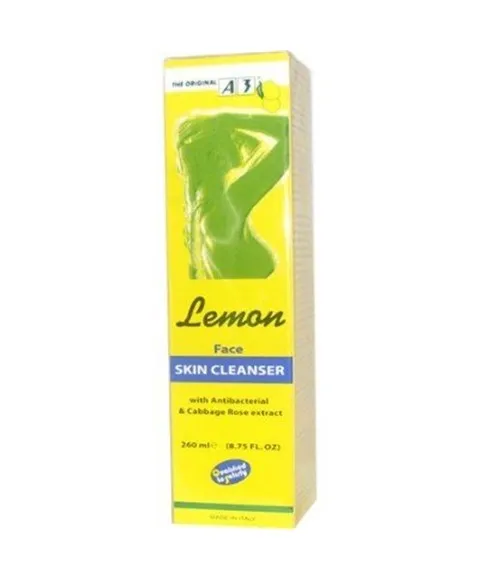 A3 Lemon Face Skin Cleanser with Anti-Bacterial & Cabbage Rose Extract 260ml