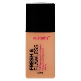 AUSTRALIS Fresh & Flawless Full Coverage Foundation - Fawn