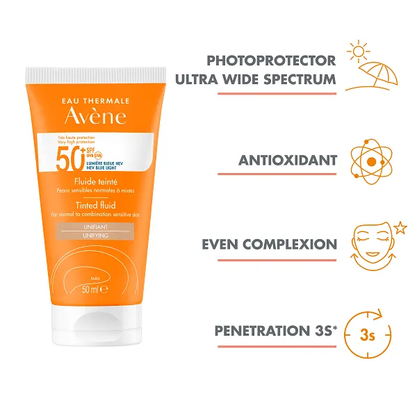 Avène - Tinted Fluid SPF 50 