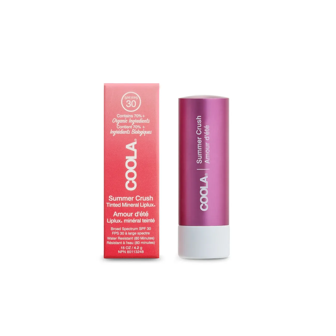 COOLA - Liplux® Tinted Lip Balm Zinc Oxide Sunscreen