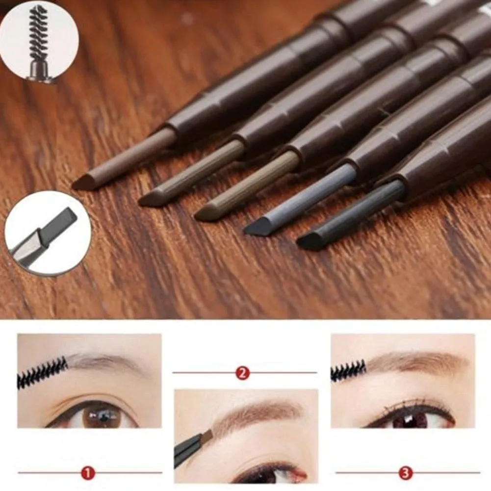 Dual-Ending Automatic Eyebrow Pencil Waterproof Long-lasting Eye Brow