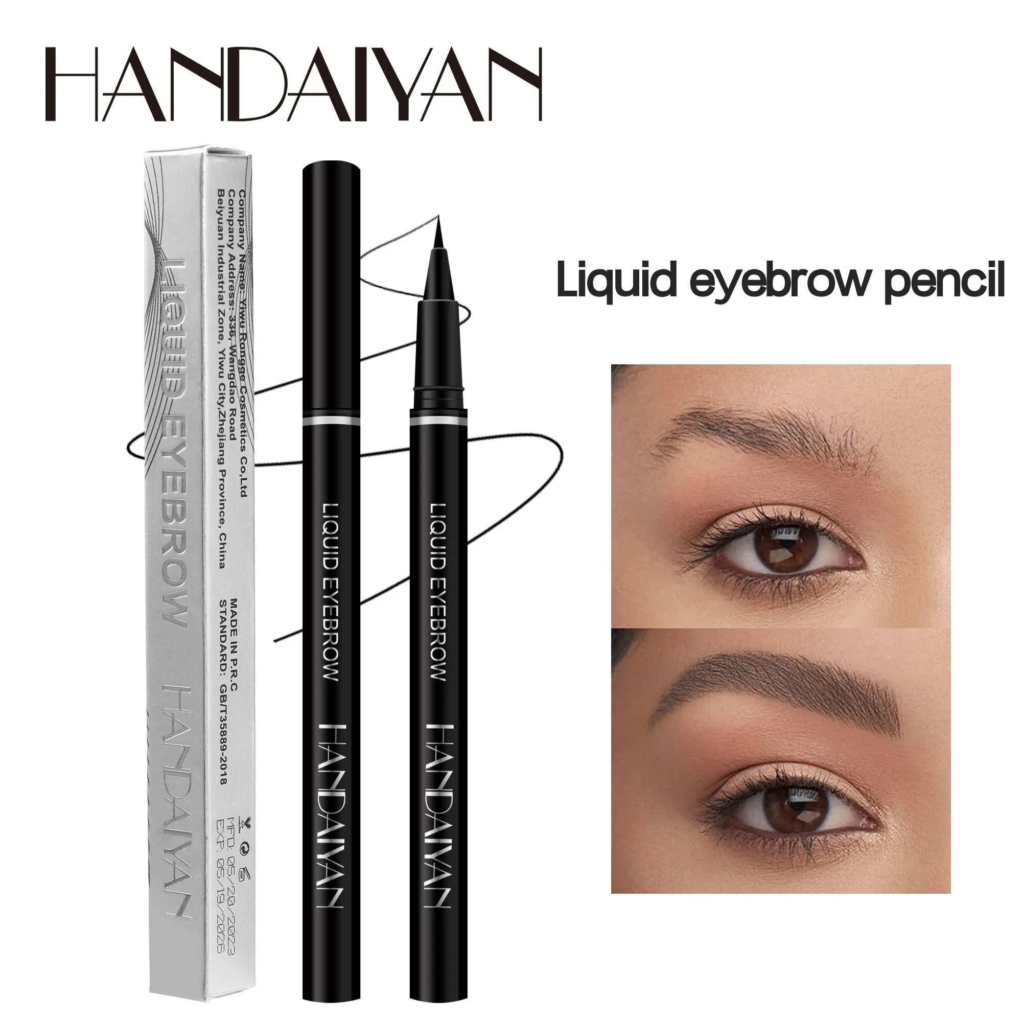 HANDAIYAN 5 Colors Liquid Eyebrow Pen