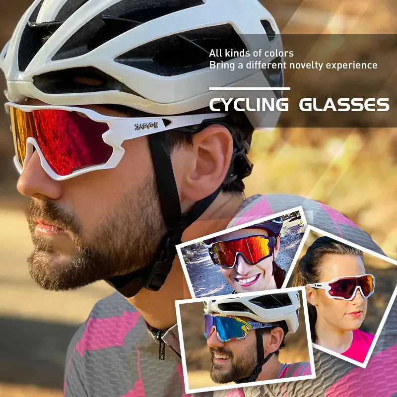 Kapvoe Polarized Cycling Sunglasses Men Outdoor Sports Bicycle Women Bike Cycling Glasses TR90 Bike Goggles Eyewears