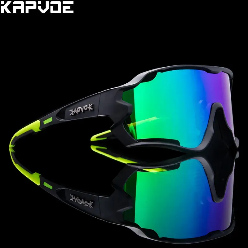 Kapvoe Polarized Cycling Sunglasses Men Outdoor Sports Bicycle Women Bike Cycling Glasses TR90 Bike Goggles Eyewears