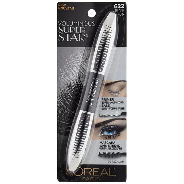 L'OREAL - Voluminous Superstar Mascara Black - 0.41 fl. oz. (12.7 ml)