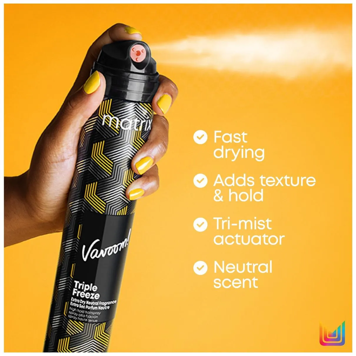 Matrix Vavoom Triple Freeze Extra Dry Hairspray with Neutral Fragrance