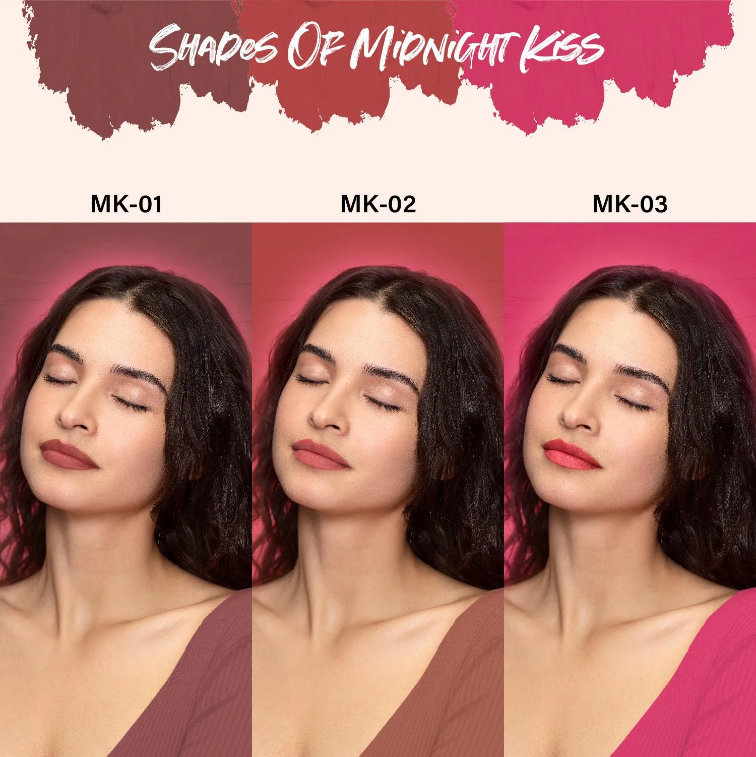 My Crayon Midnight Kiss Super Matte Lip Cream Lipsticks (Pack of 3)