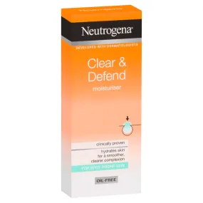 Neutrogena Clear & Defend Daily Moisturiser Oil Free - 50ml (Original)