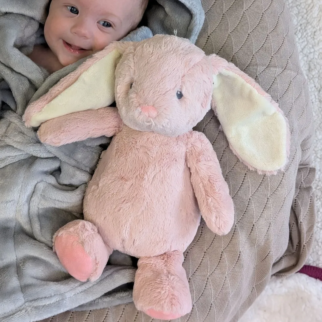 Pink Bunny Rabbit Cuddly Soft Toy 32cm (100% Recycled)