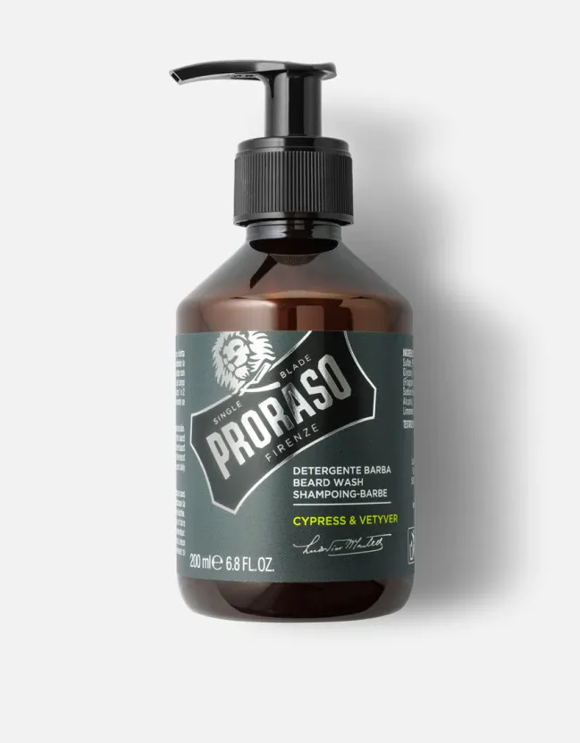 Proraso - Beard Wash, Cypress & Vetyver, 200ml