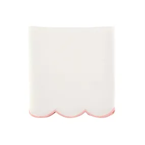 Scallop Crib Skirt in Blush