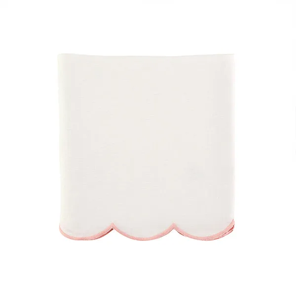 Scallop Crib Skirt in Blush