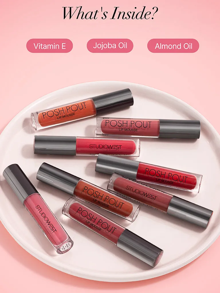 Studiowest Posh Pout Toffee Fix BR-01 Lip Mousse - 4.2 ml